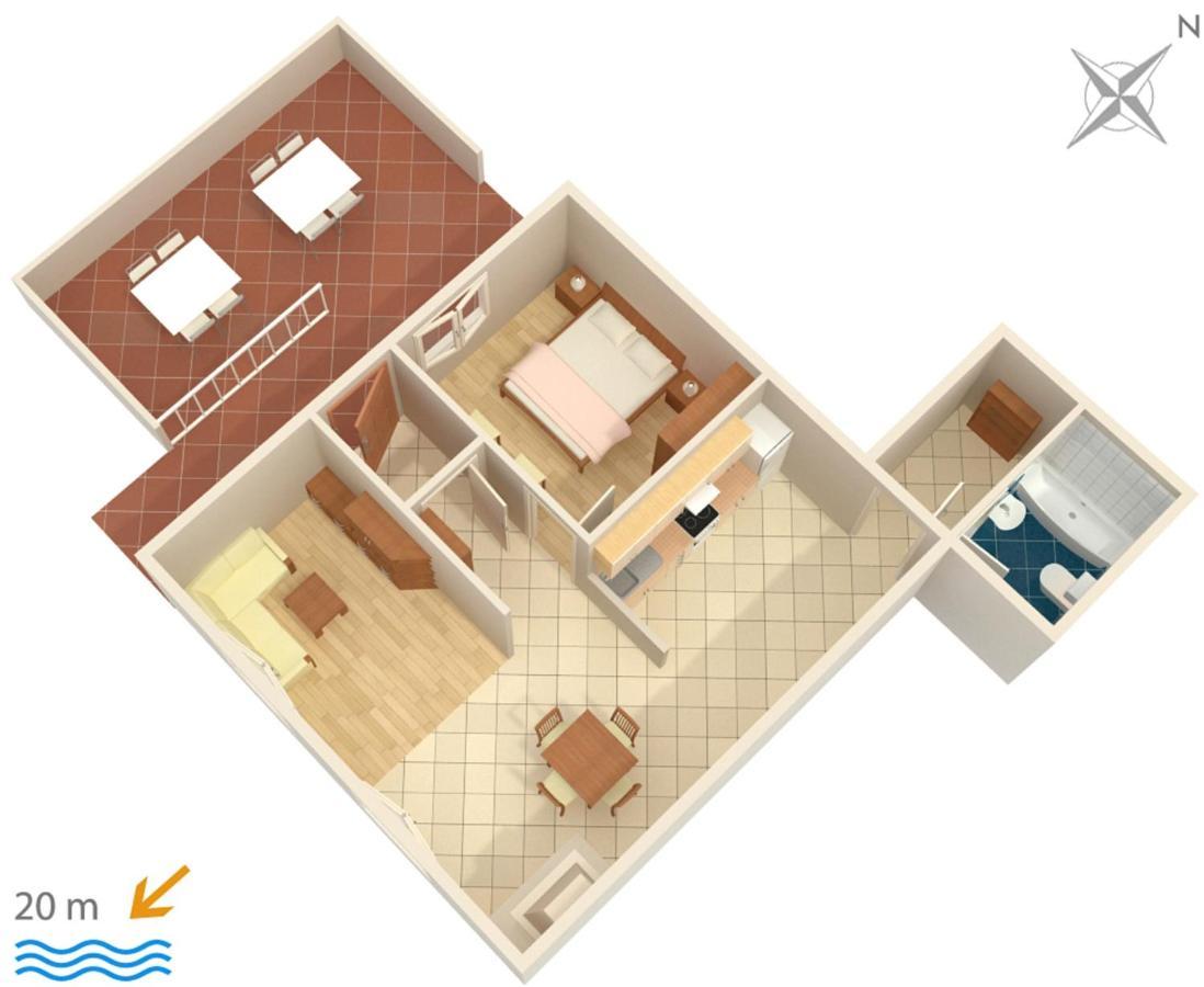 Apartments By The Sea Brist, Makarska - 505 Podaca Ngoại thất bức ảnh
